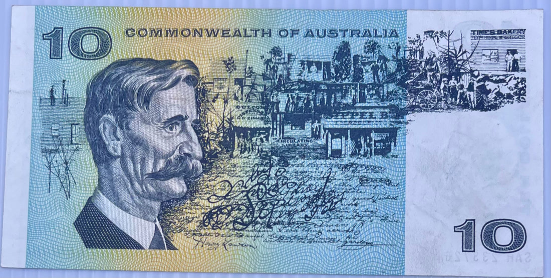 Australia 1972 10 Dollars P-40 Used World Banknote