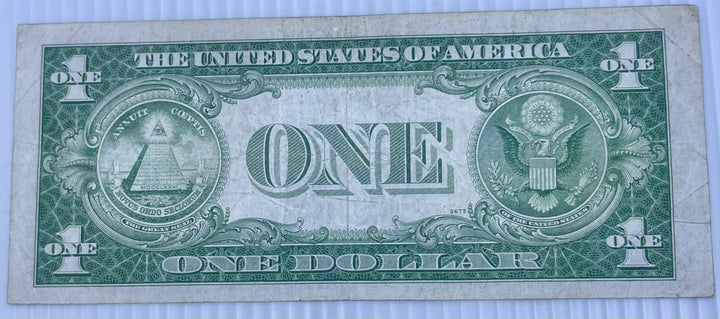 1935A $1 Silver Certificate STAR Note Yellow Seal WWII North Africa