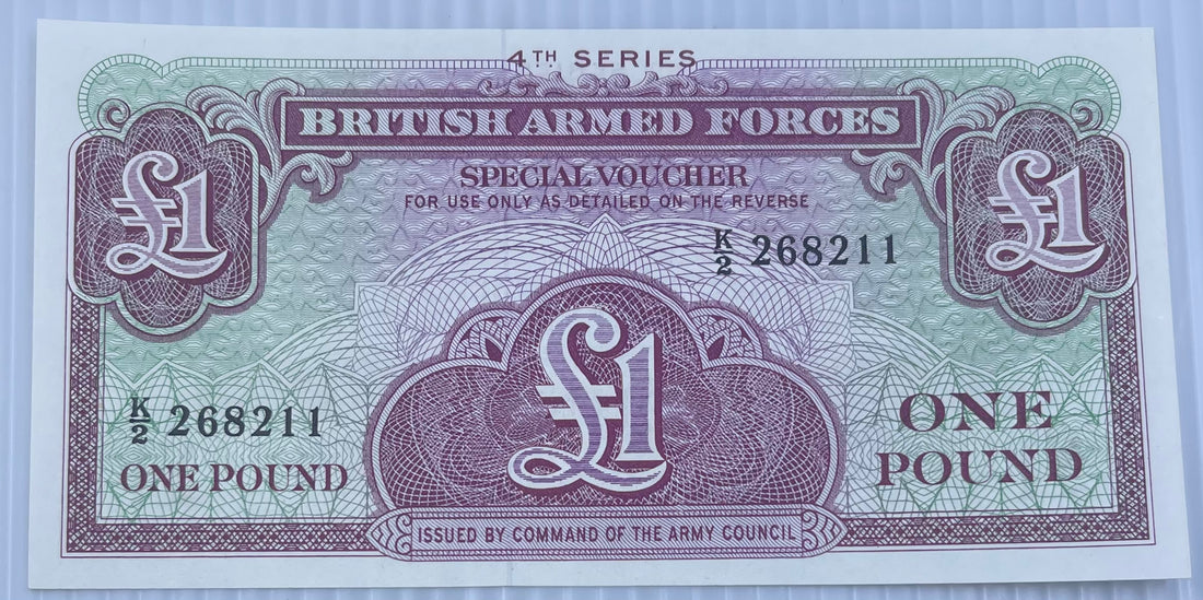 GREAT BRITAIN (BRITISH ARMED FORCES) 1 POUND ND 1962 P M36 UNC From Lot