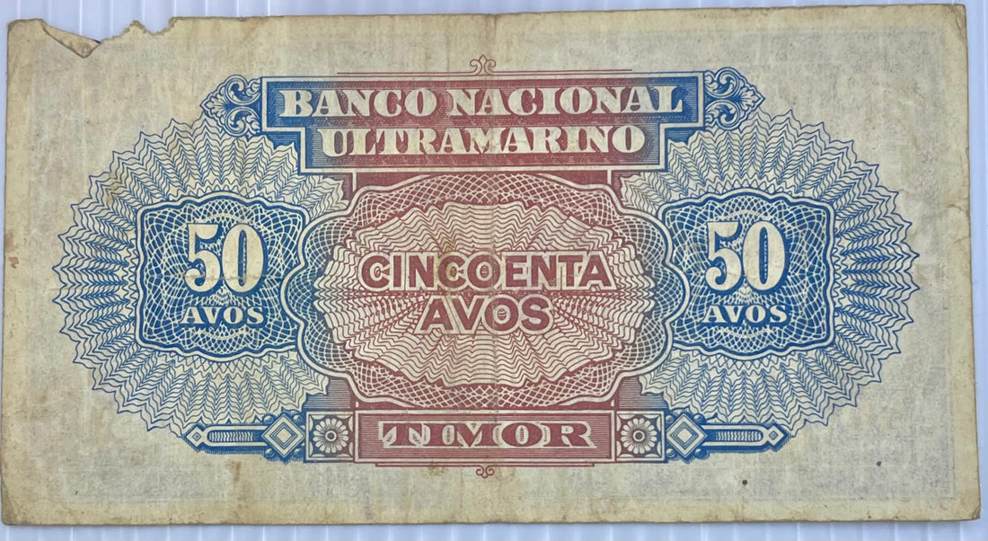 Timor 1940 50 Avos P-14 Used World Banknote Currency