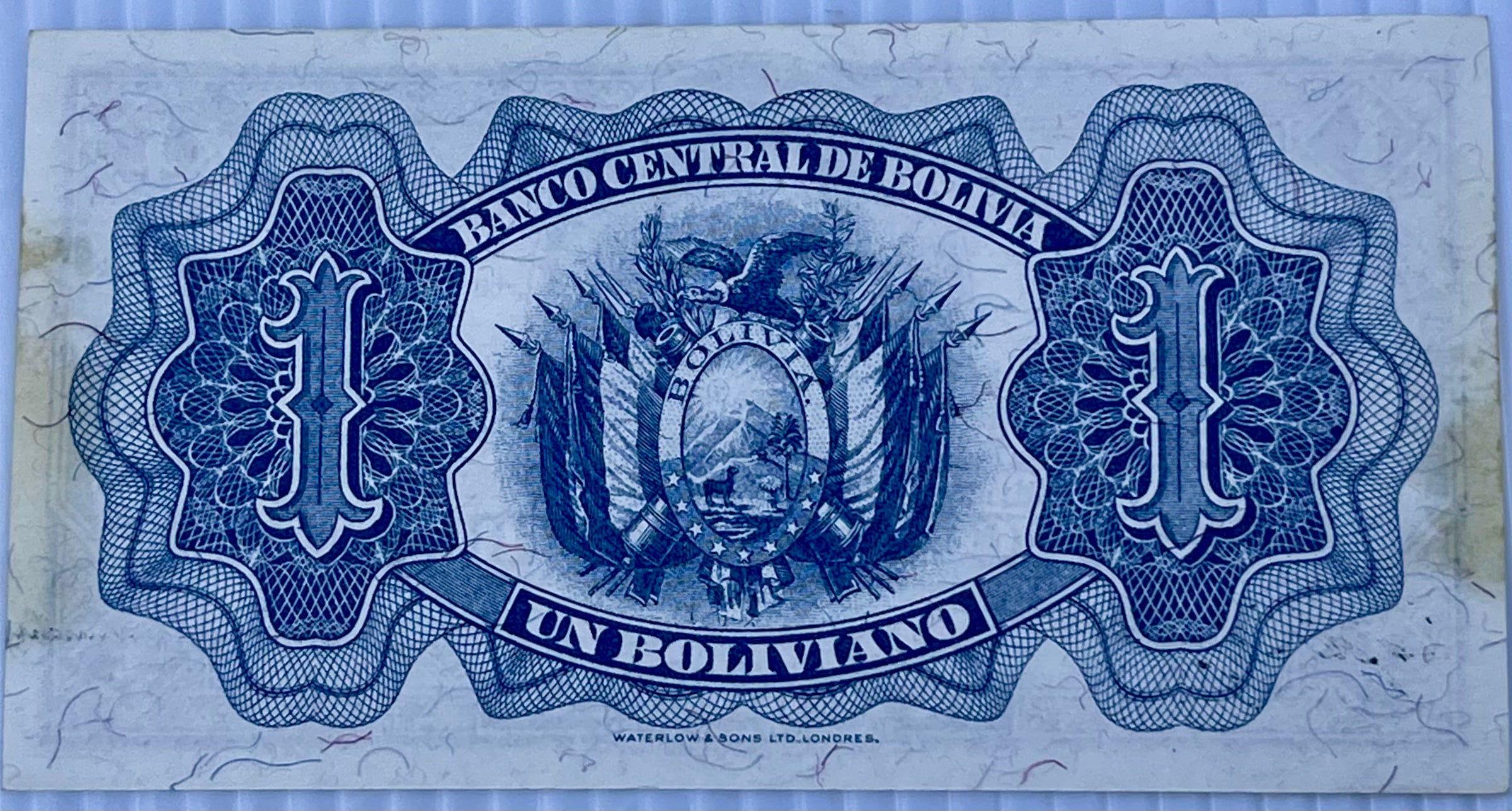 1928 Bolivia 1 Boliviano P-128 Used World Banknote