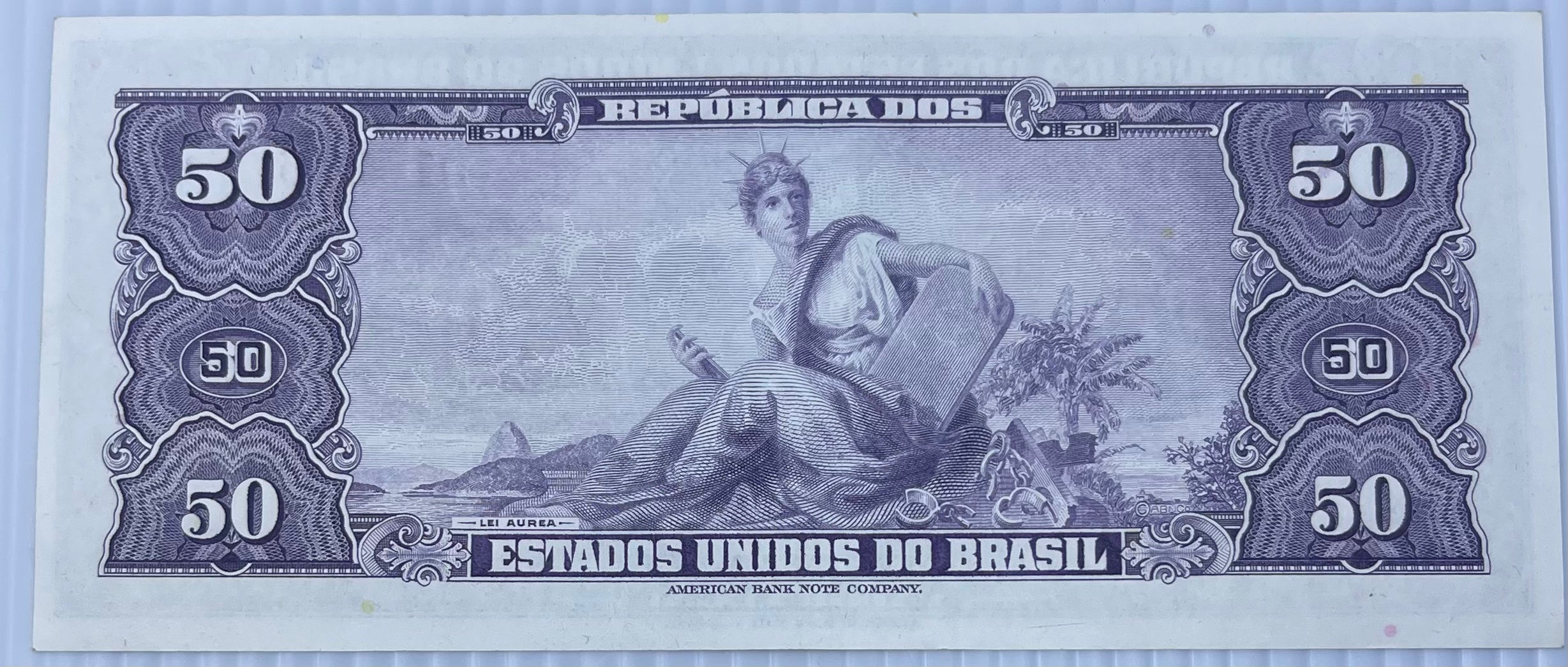 BRAZIL 1956/1959 50 CRUZEIROS P152 Used Banknote