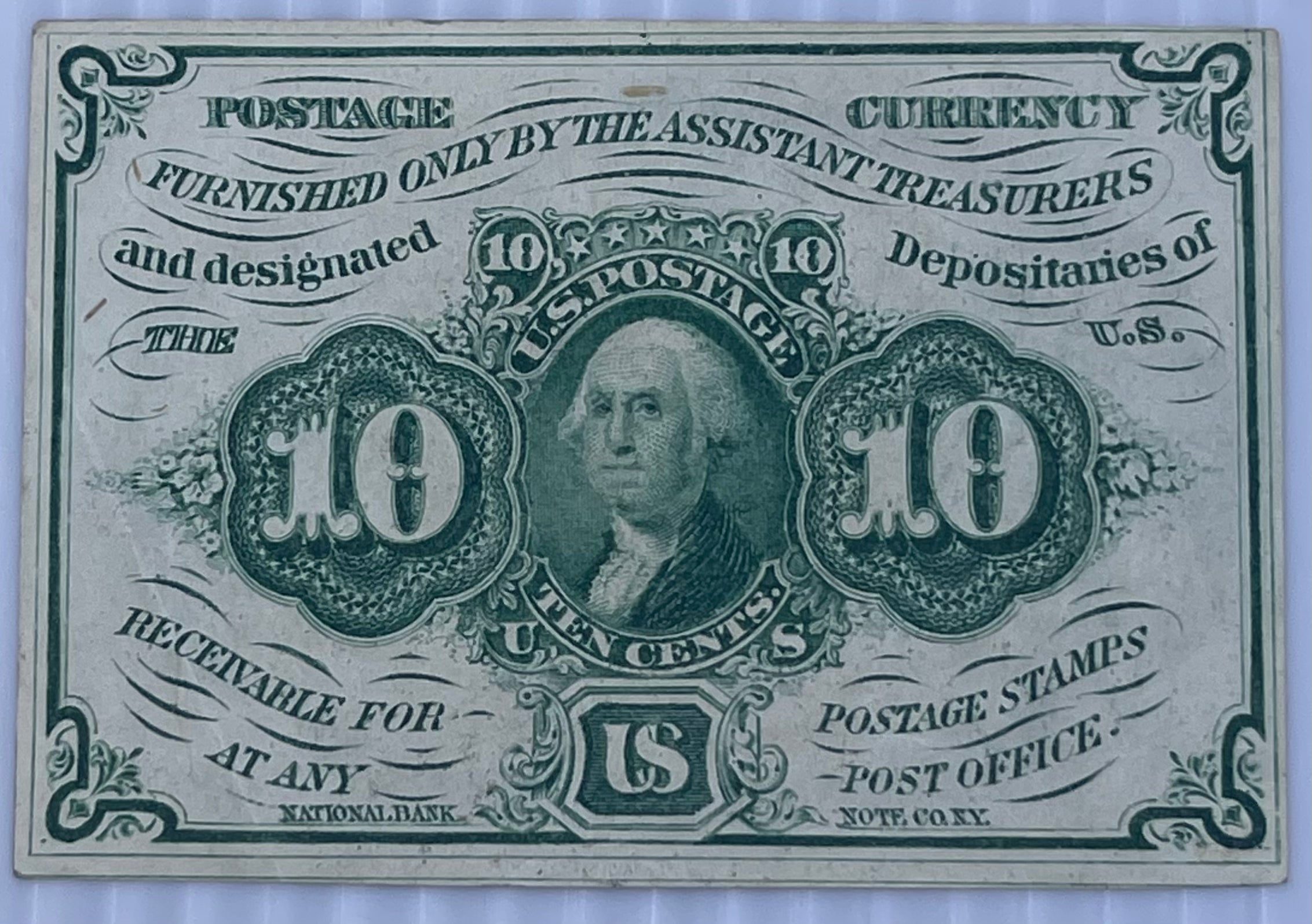USA 1862 10 Cents P-98d AU, World Banknote