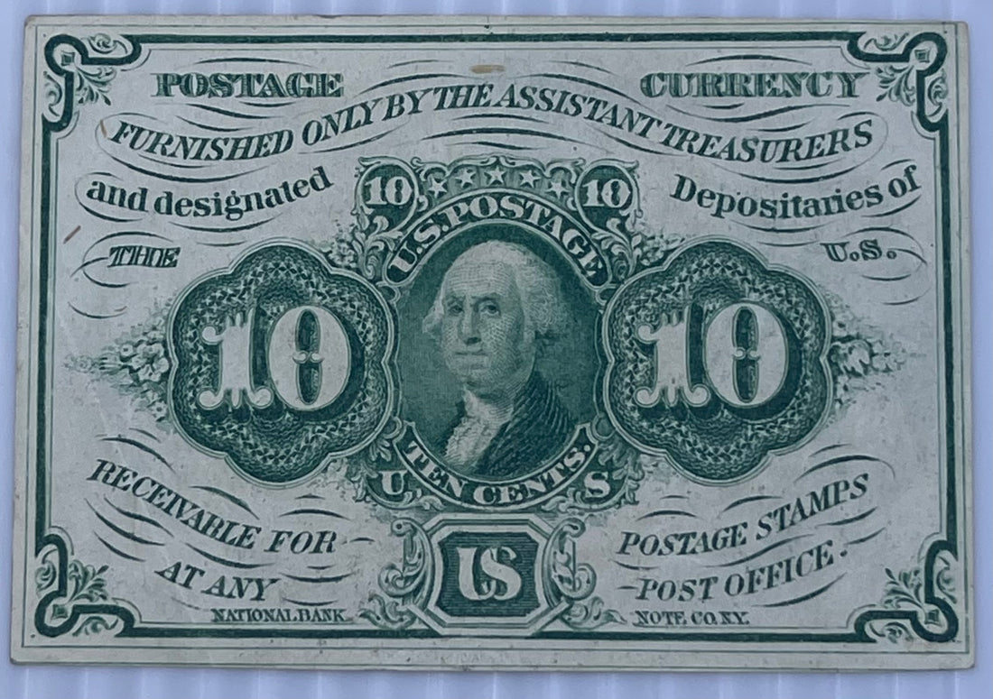USA 1862 10 Cents P-98d AU, World Banknote