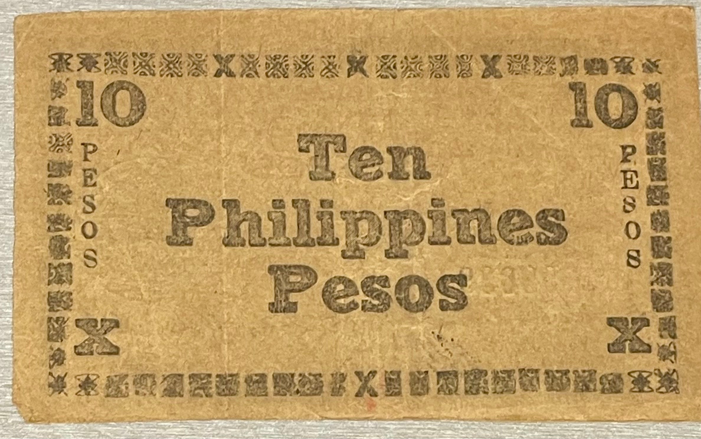 Philippines 1944 10 Pesos P-S676 WWII Used World Banknote