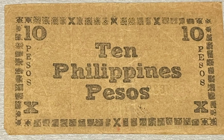 Philippines 1944 10 Pesos P-S676 WWII Used World Banknote