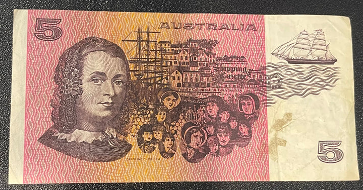 Australia 1985 5 Dollars P-40 Used World Banknote