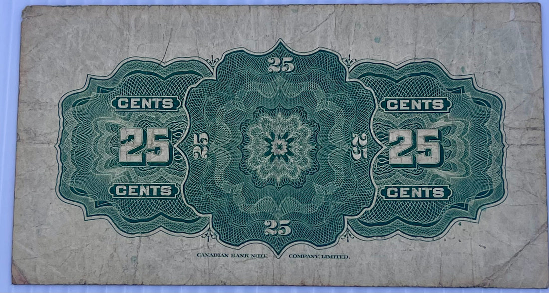 Canada 1923 25 Cents P-11 Used World Banknote