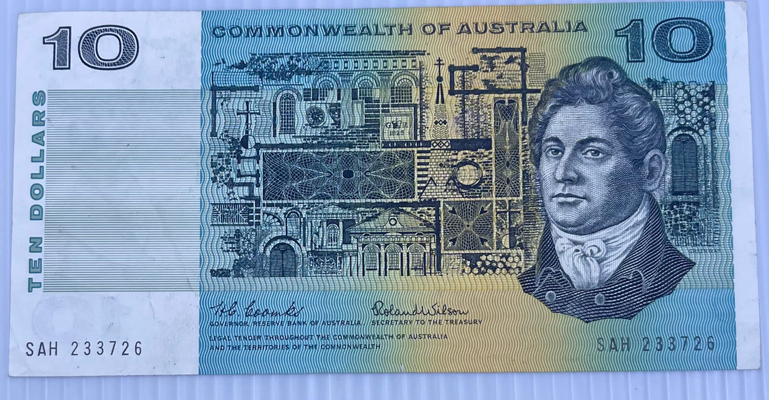 Australia 1972 10 Dollars P-40 Used World Banknote