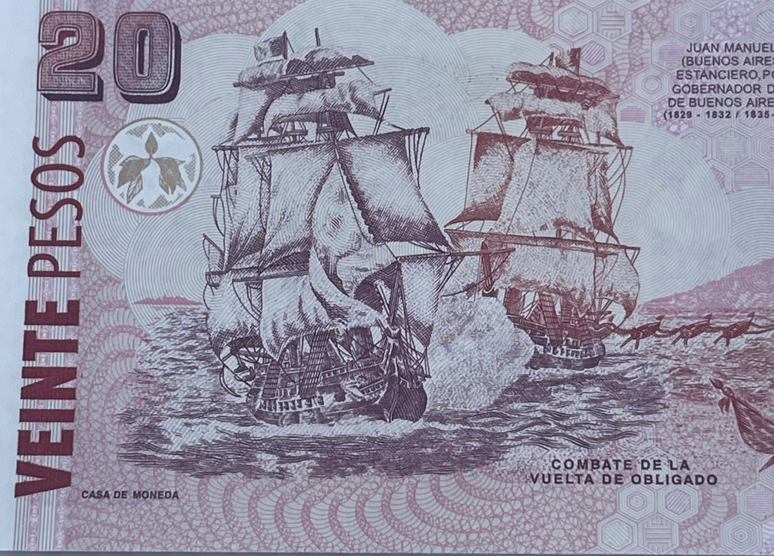 Argentina 2018-20 20 Pesos P-355 UNC