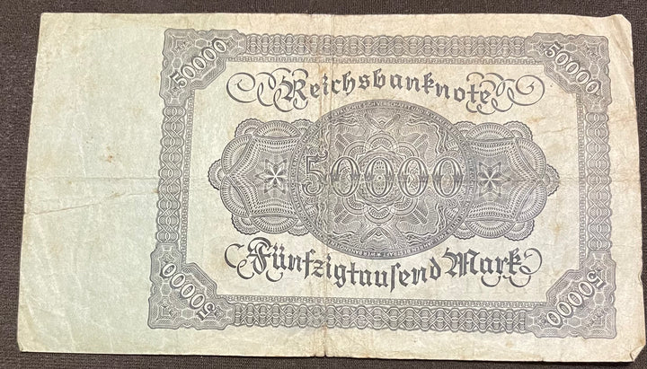 GERMANY 50,000 Mark 1922, P-80, Weimar Republic, Used Banknote