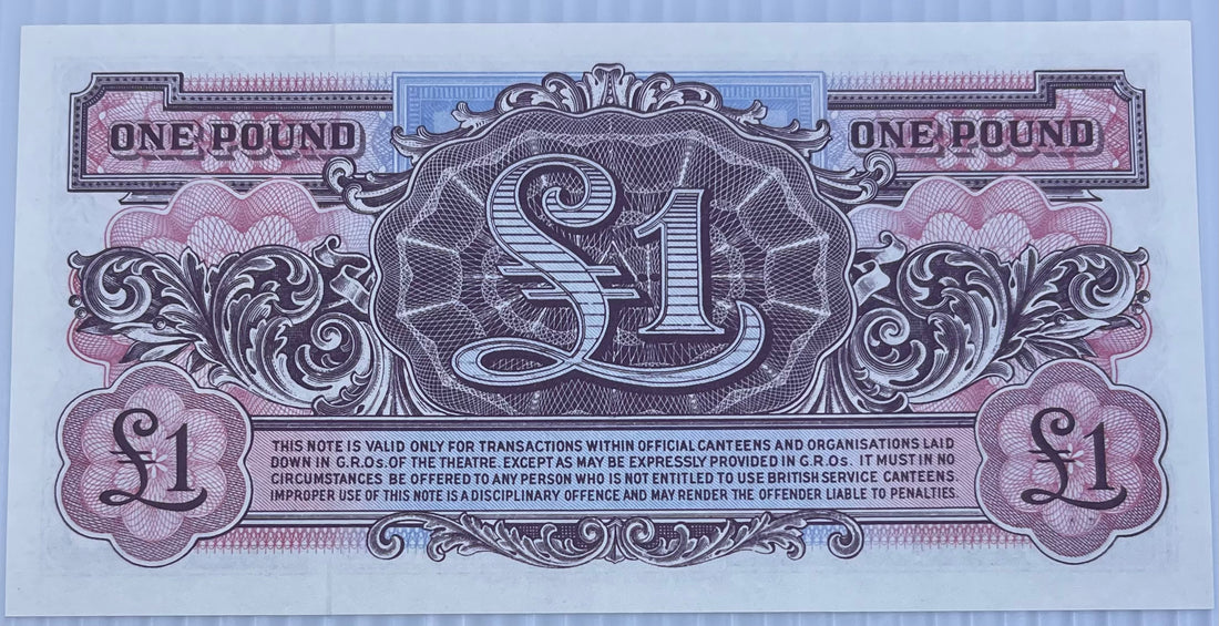 Great Britain England 1 Pound, 1948 P-M22 British Armed Forces 2nd Series Unc
