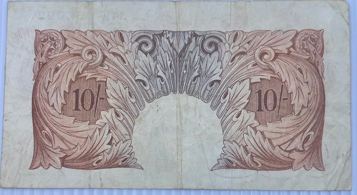 England 1948-1949 10 Shillings P-368 Used World Banknote