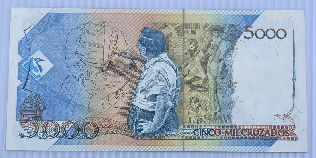 Brazil 1989 5 Cruzados P-217 UNC Banknote World Paper Money