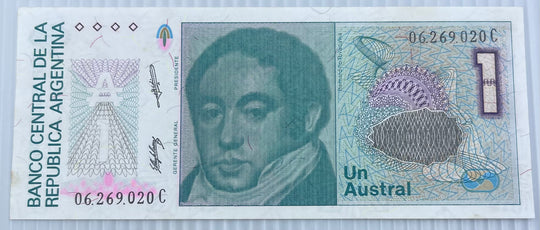 Argentina 1986-89 1 Austral P-323 UNC Banknote