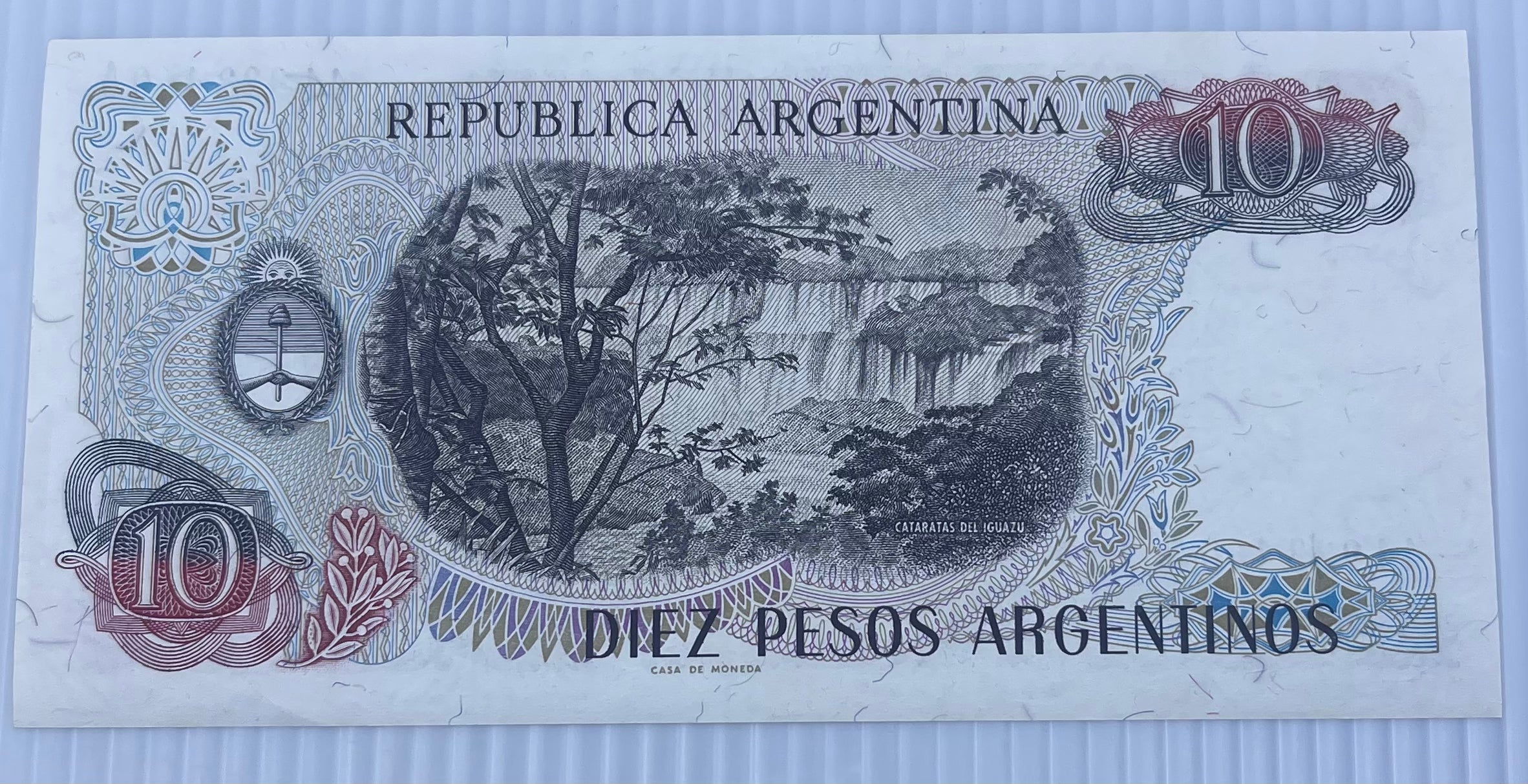 Argentina 1983-84 10 Pesos P-313 UNC Banknote