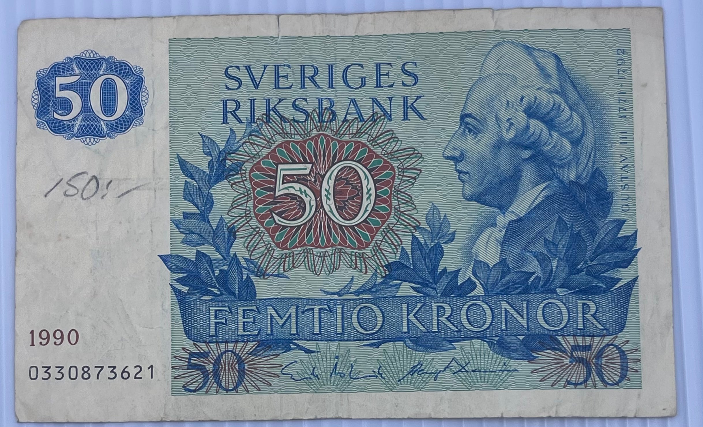 Sweden 1990 50 Kroner P-53 Used World Banknote