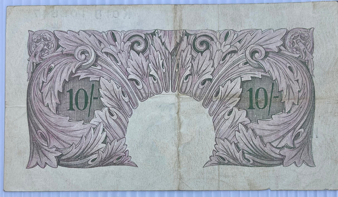 England & N. Ireland 10 Shilling ND (1940-1962) P-366 WWII, Used World Banknote
