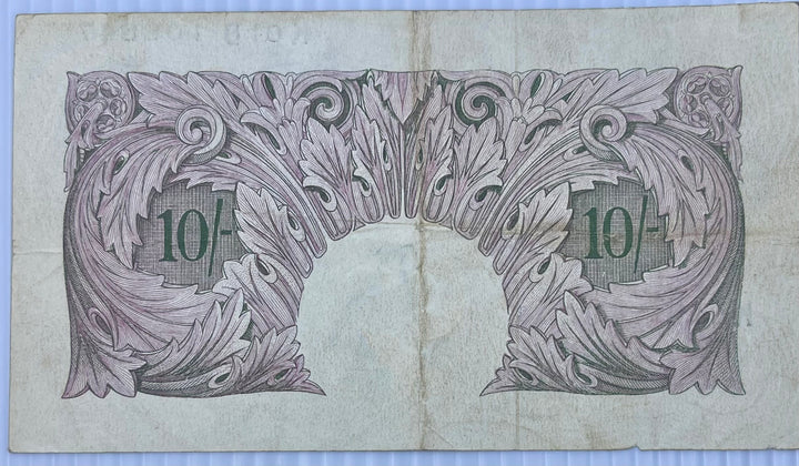 England & N. Ireland 10 Shilling ND (1940-1962) P-366 WWII, Used World Banknote