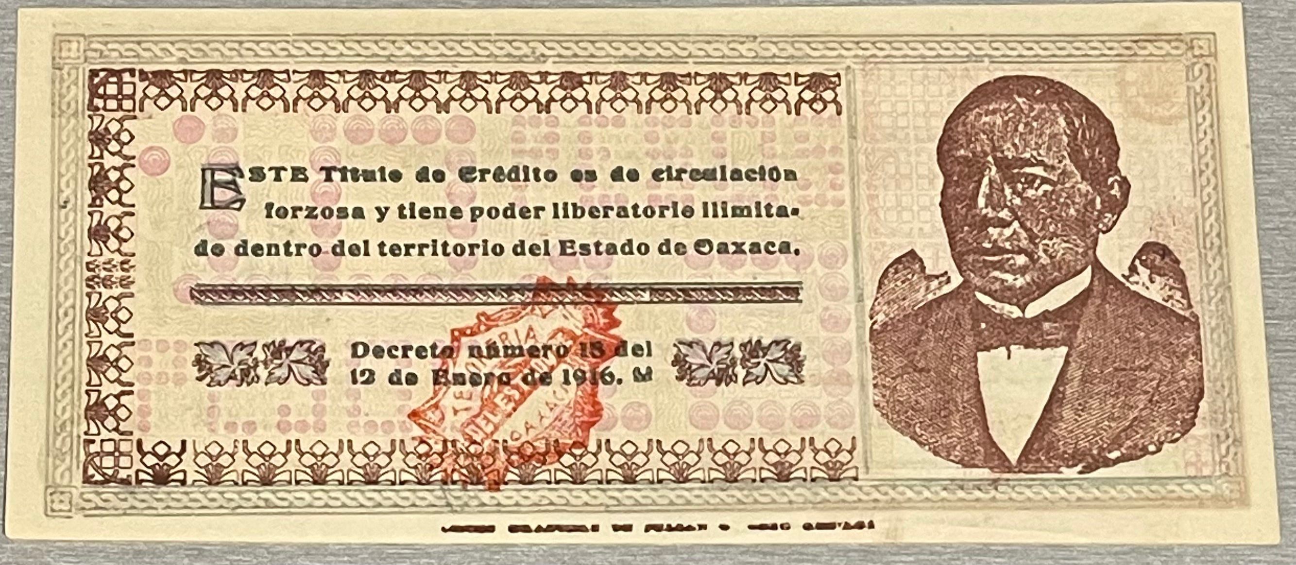 Mexico 1915 10 Pesos P-S957 UNC World Banknote