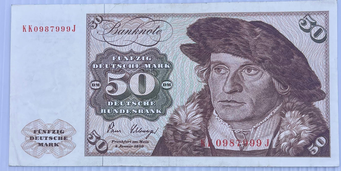 Germany 1980 50 Mark P-33 Used World Banknote
