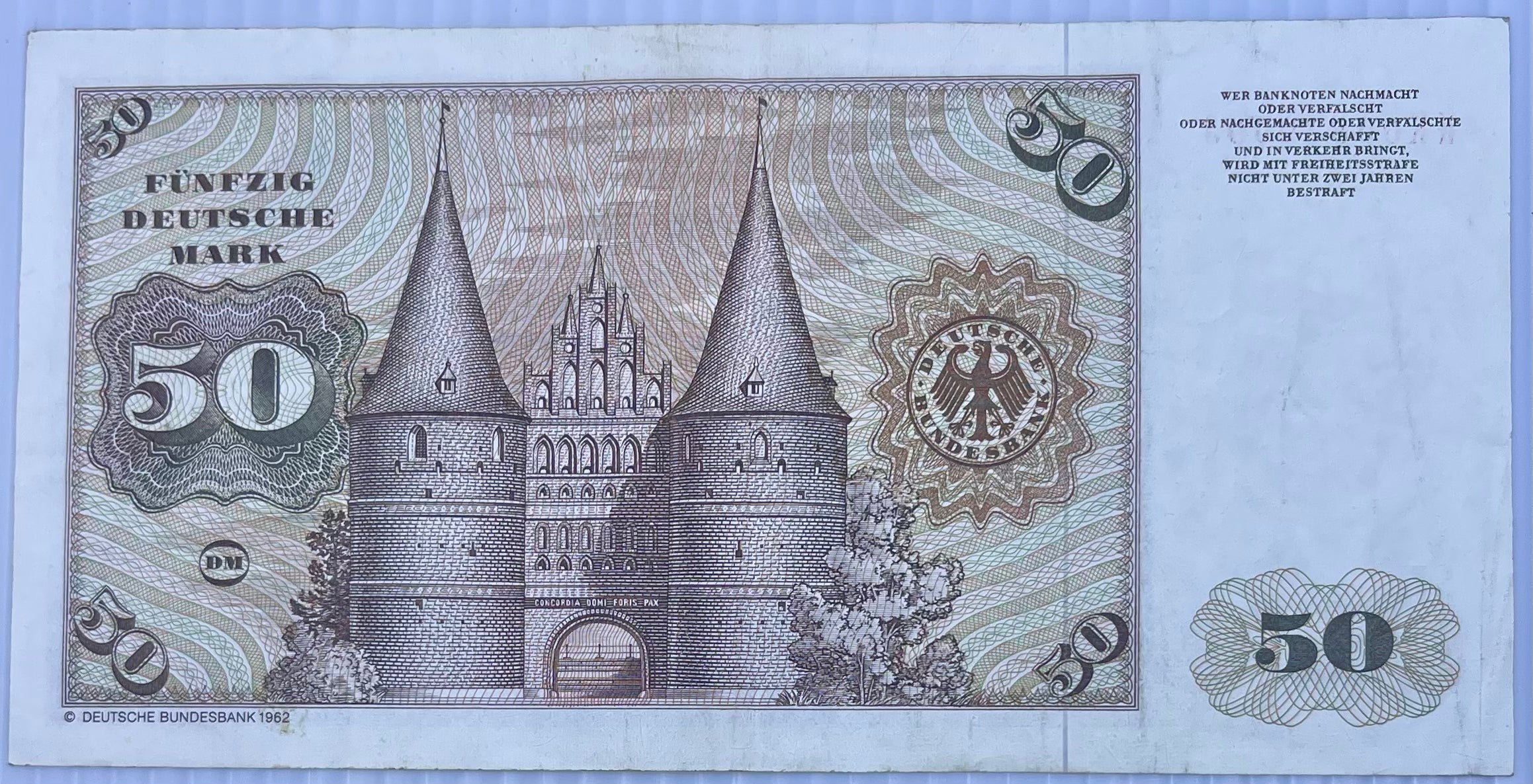 Germany 1980 50 Mark P-33 Used World Banknote