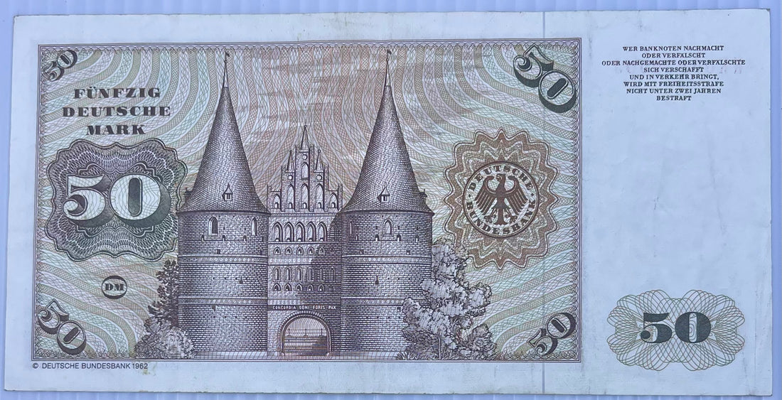 Germany 1980 50 Mark P-33 Used World Banknote