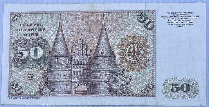 Germany 1980 50 Mark P-33 Used World Banknote