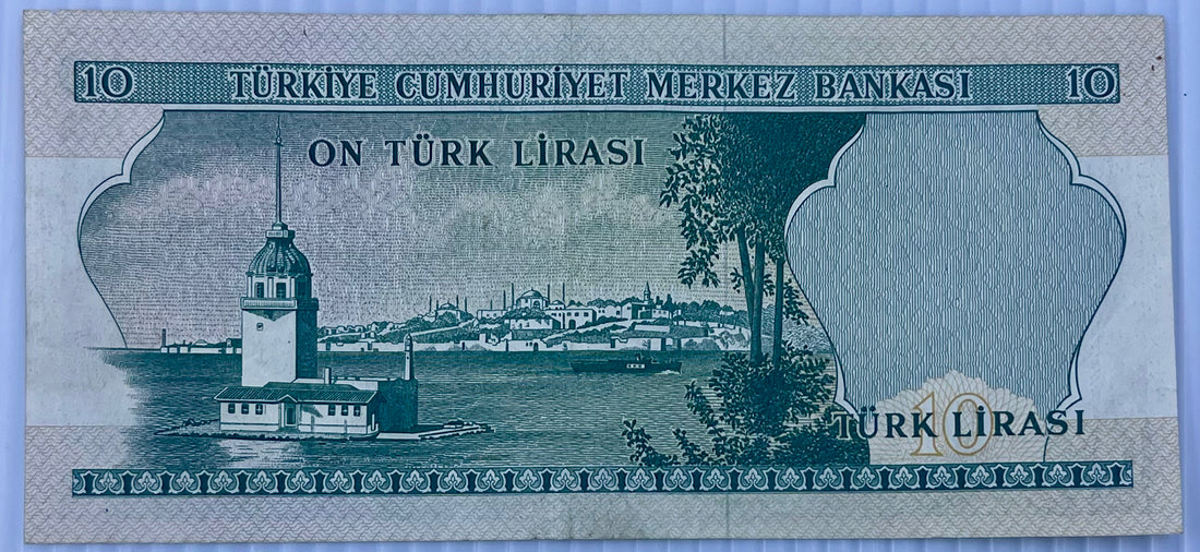 Turkey 1966 10 Lira P-180 Used World Banknote