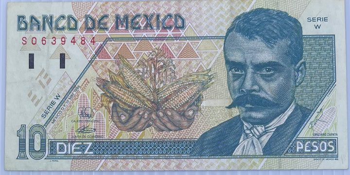 Mexico 10 Pesos 1996 P-105 Used World Banknote