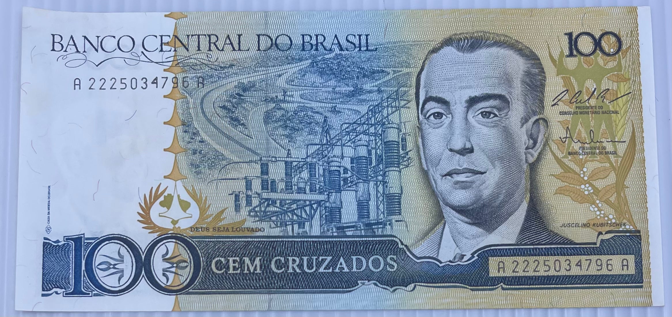 Brazil 1987 100 Cruzados P-211 UNC Banknote World Paper Money