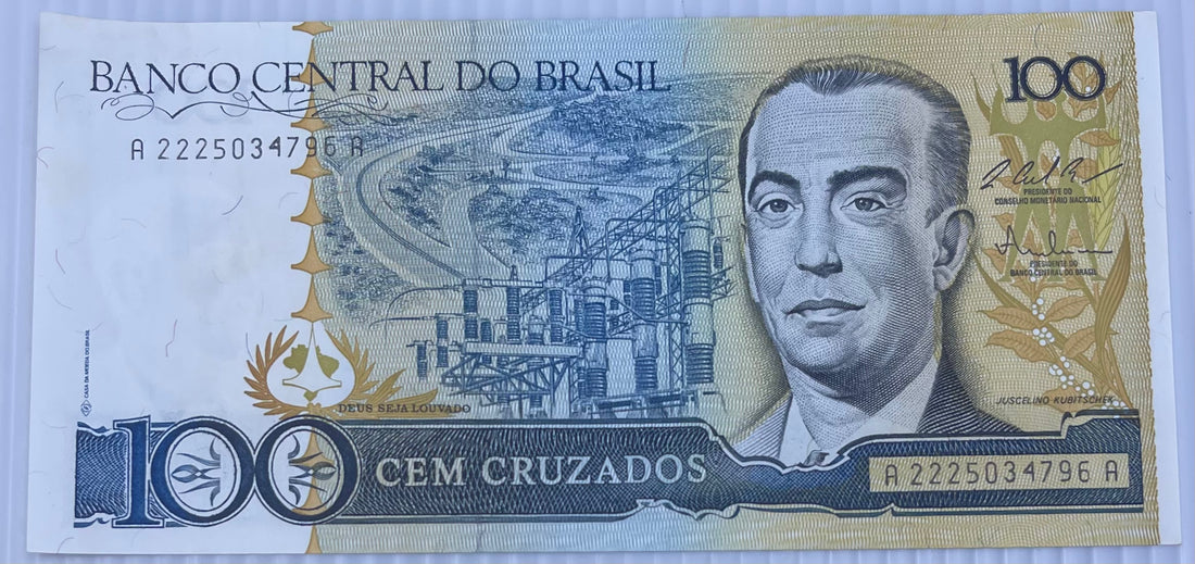 Brazil 1987 100 Cruzados P-211 UNC Banknote World Paper Money