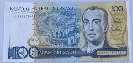 Brazil 1987 100 Cruzados P-211 UNC Banknote World Paper Money