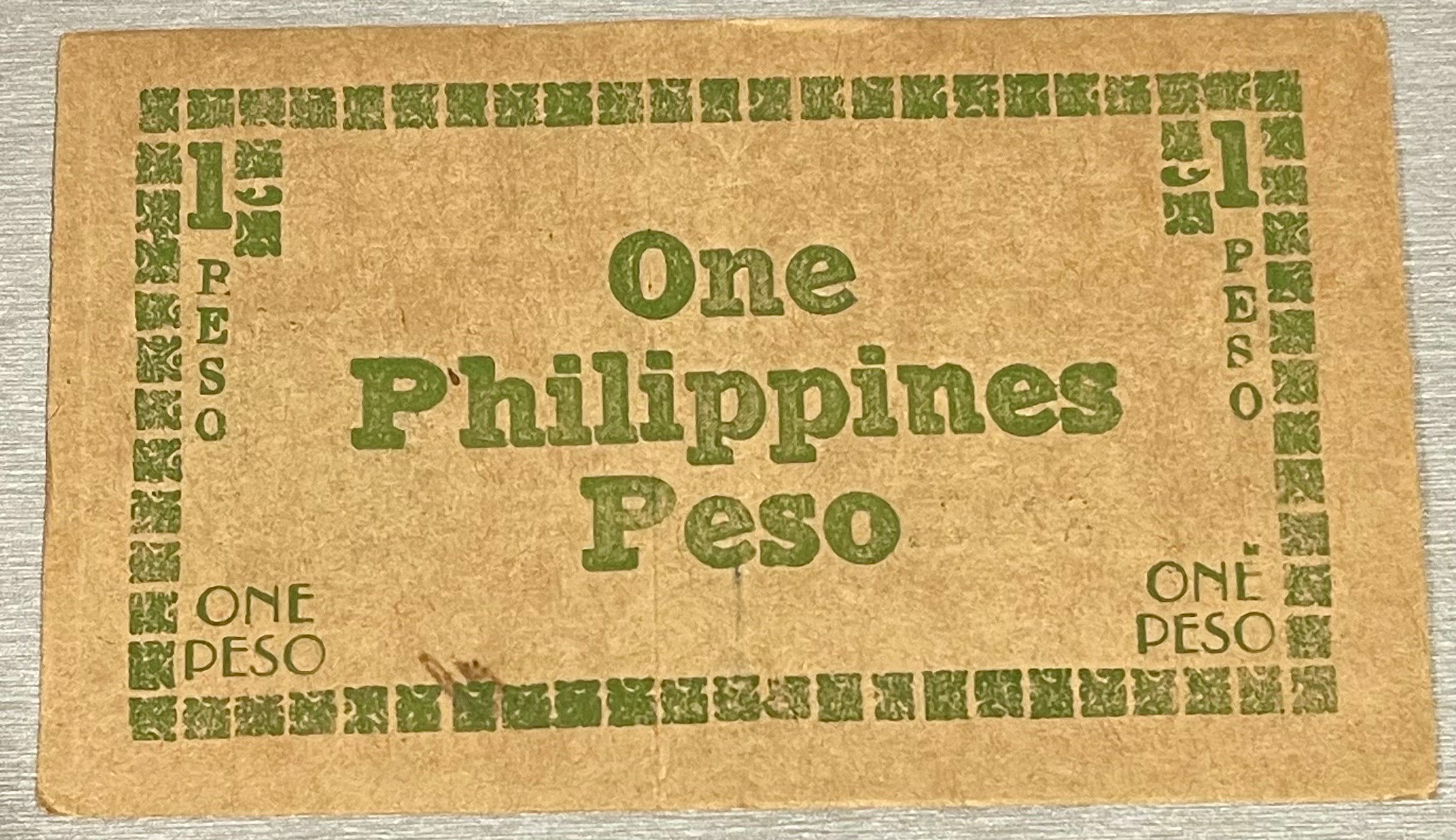 Philippines 1944 1 Peso P-S672 WWII Used World Banknote