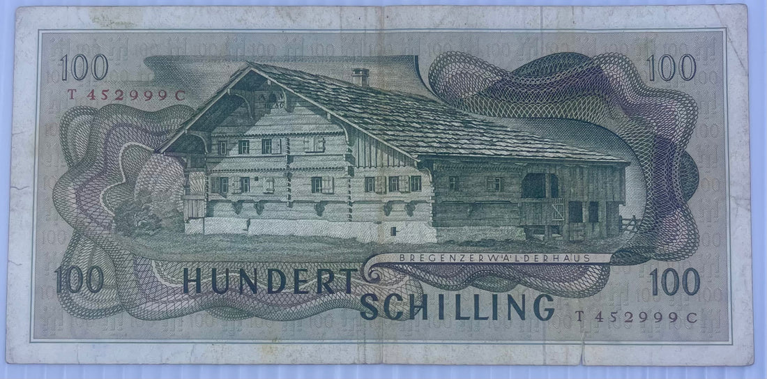 Austria 100 Shilling 1970 P-145a Used World Banknote