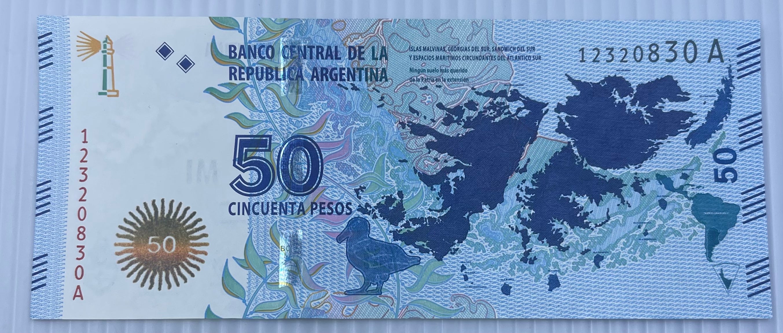 Argentina 2015 50 Pesos P-362 UNC