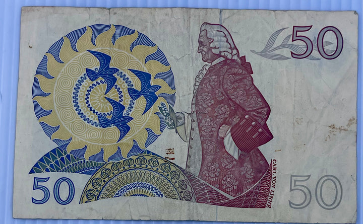 Sweden 1990 50 Kroner P-53 Used World Banknote