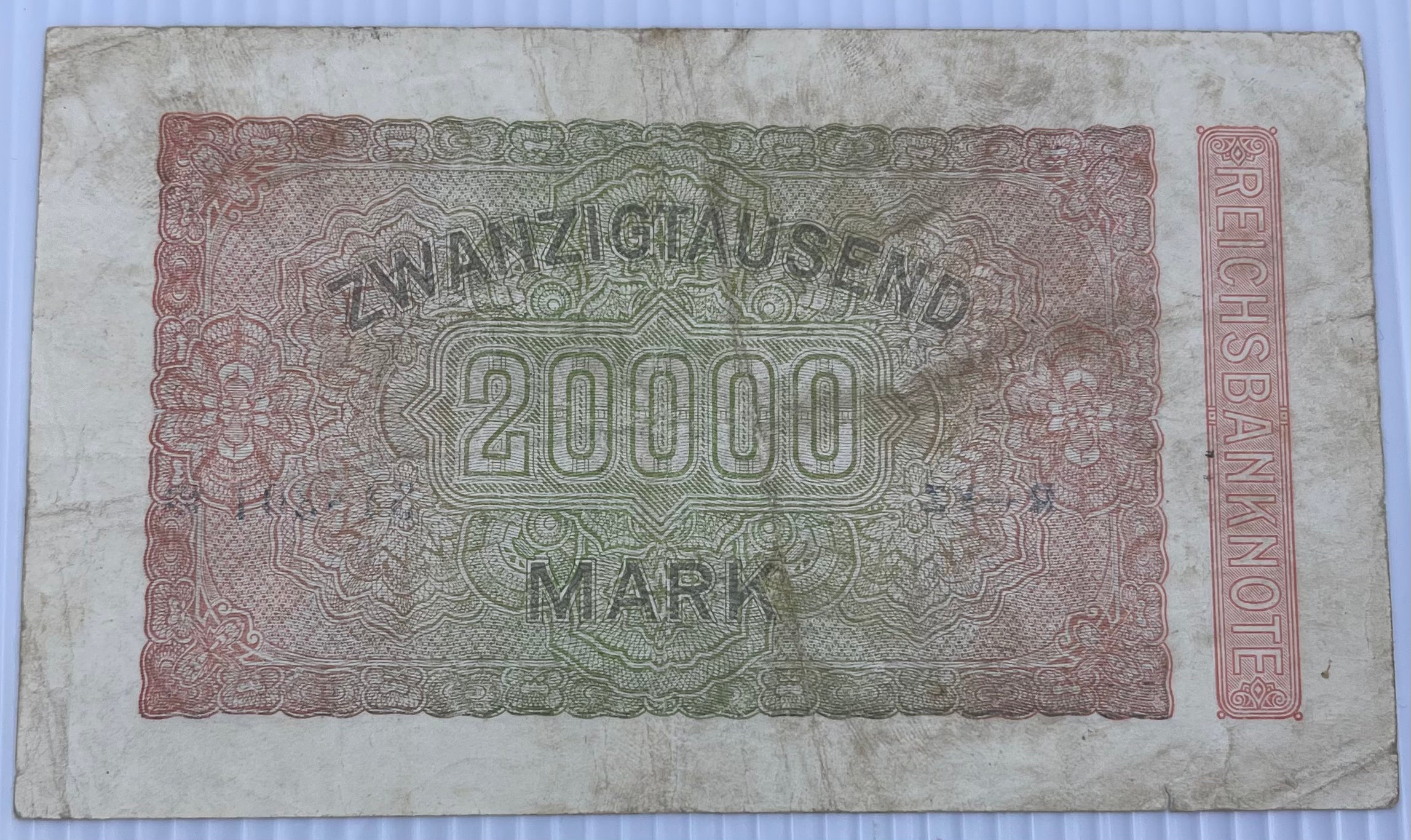 Germany 1923 20000 Mark P-85 Used World Banknote From Lot