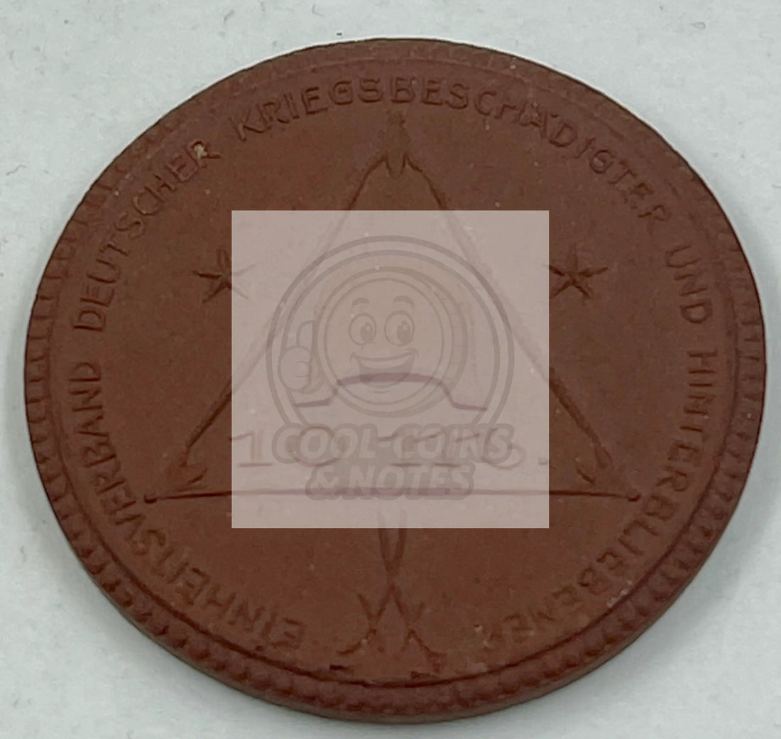 GERMANY PORCELAIN KRIEG WAR 10 MARK SCARCE B50 WT7 - Cool Coins & Notes