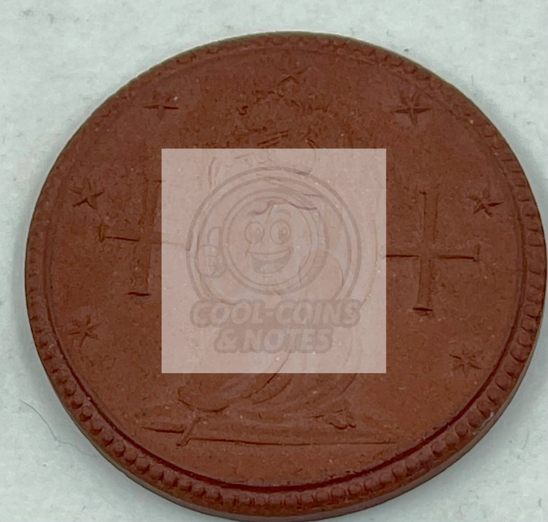 GERMANY PORCELAIN KRIEG WAR 10 MARK SCARCE B50 WT7 - Cool Coins & Notes