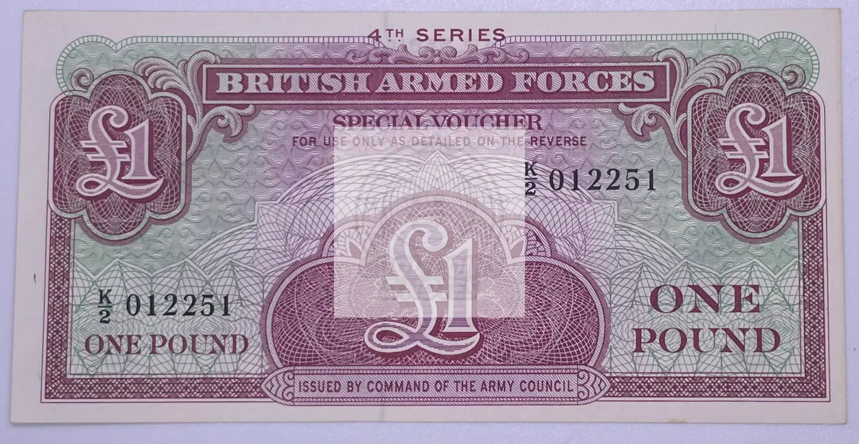 GREAT BRITAIN (BRITISH ARMED FORCES) 1 POUND ND 1962 P M36 UNC - Cool Coins & Notes