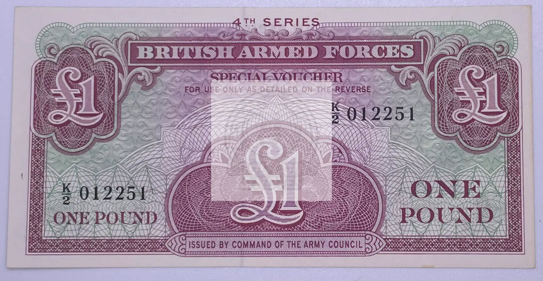 GREAT BRITAIN (BRITISH ARMED FORCES) 1 POUND ND 1962 P M36 UNC - Cool Coins & Notes