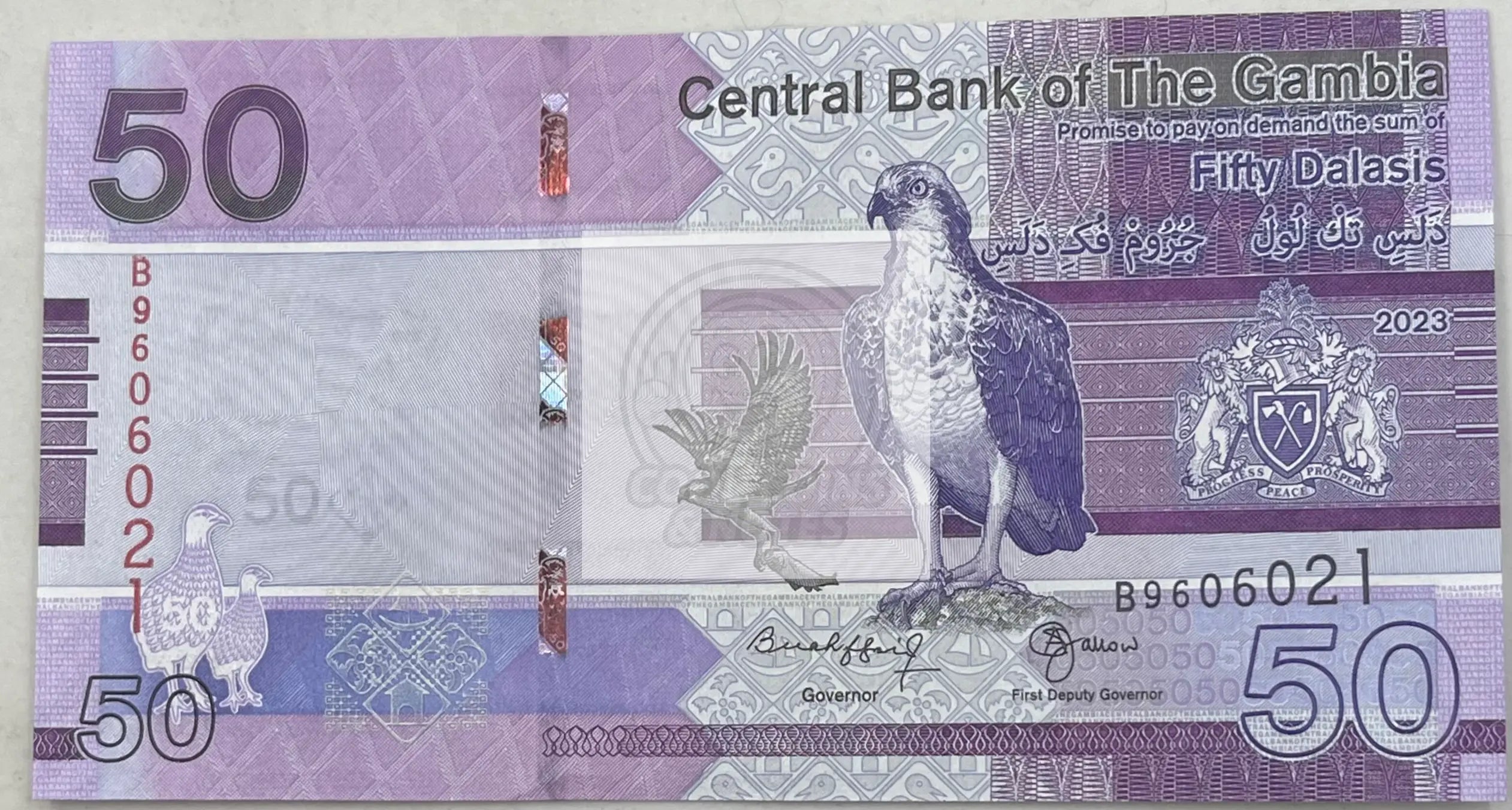Gambia 2023 50 Dalasis  P-40c UNC World Banknote - Cool Coins & Notes
