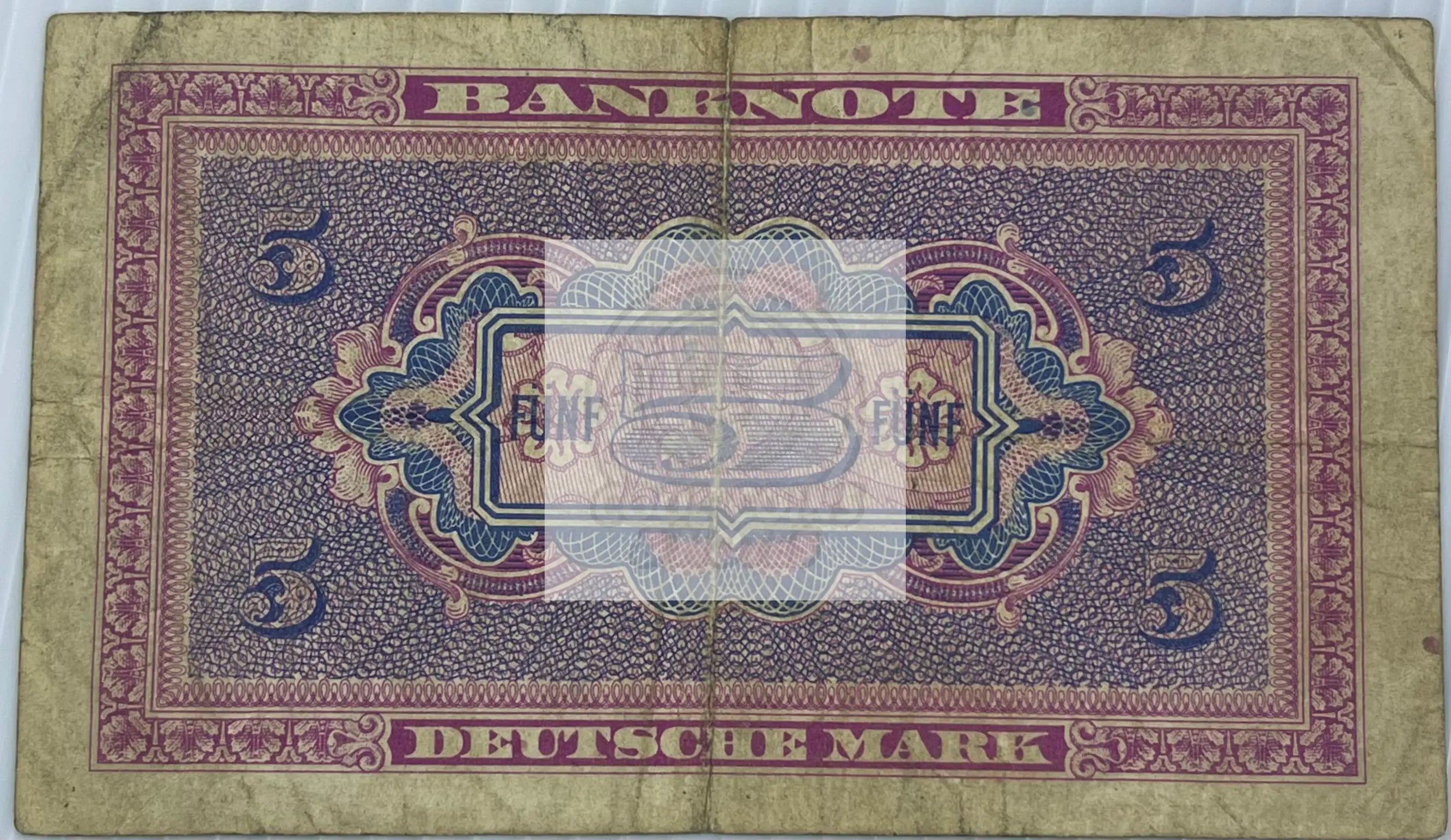 German Federal Republic 1948 5 Mark P-4a $35 - Cool Coins & Notes