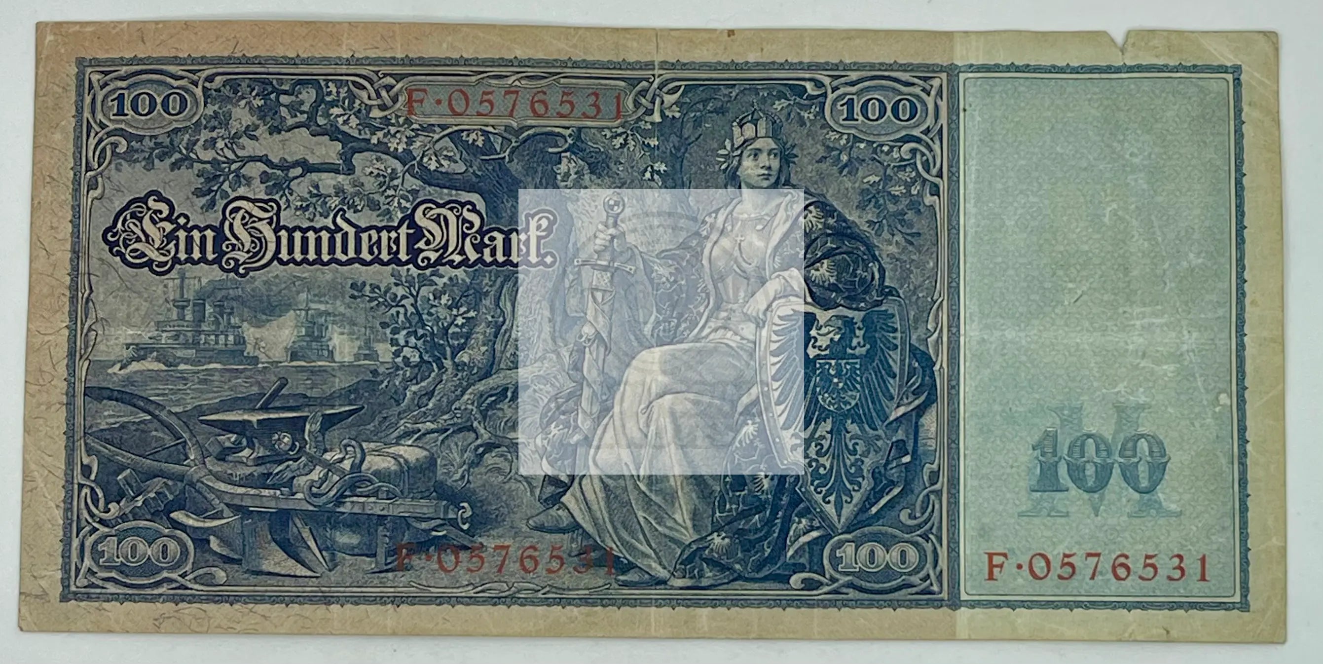 Germany 1910 100 Mark P-42 Used Banknote From Lot - Cool Coins & Notes