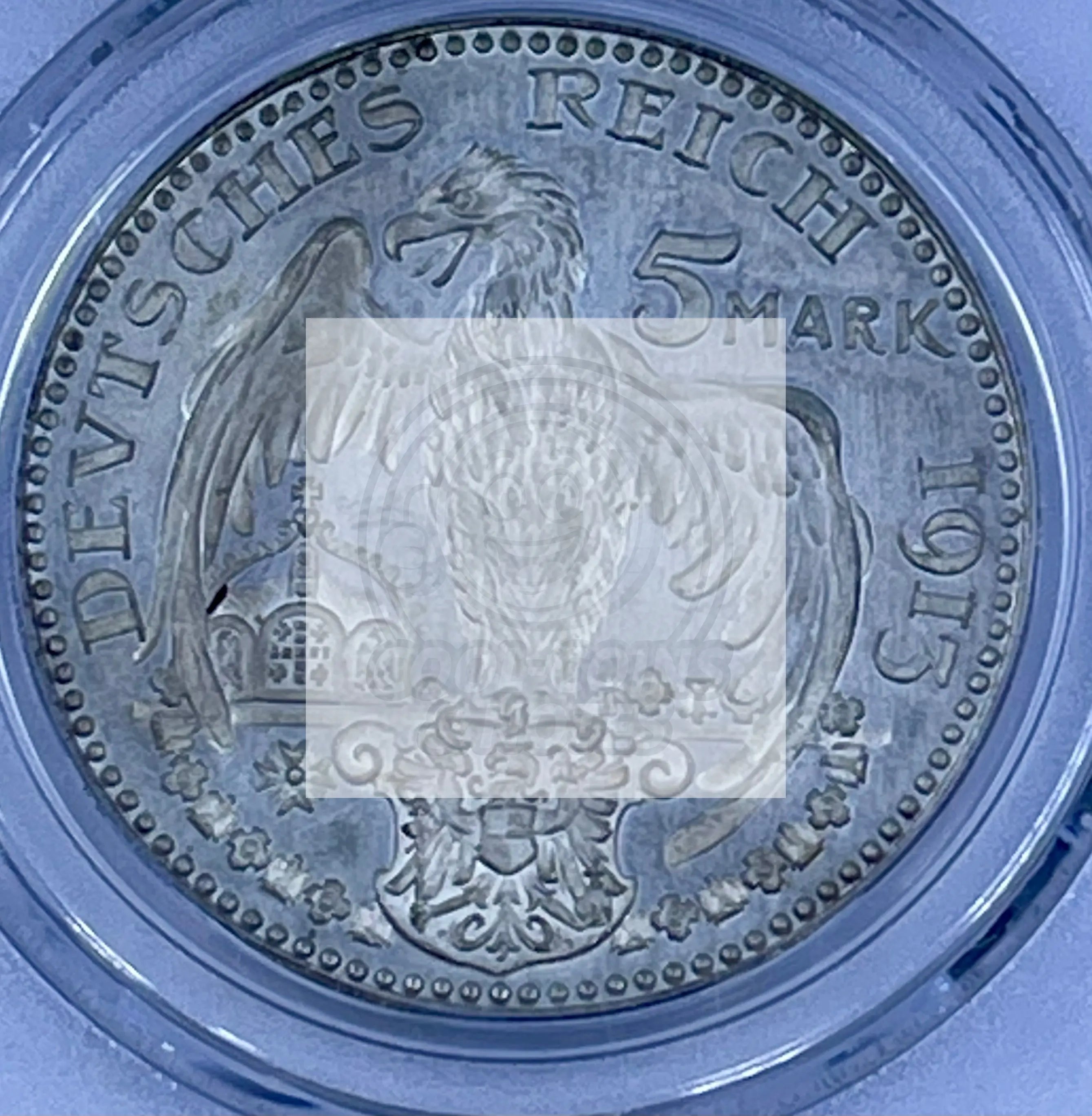 Germany 1913 5 Mark Bavaria PCGS SP64 Sch53G1 Silvered Bronze Coin Cool Coins & Notes 