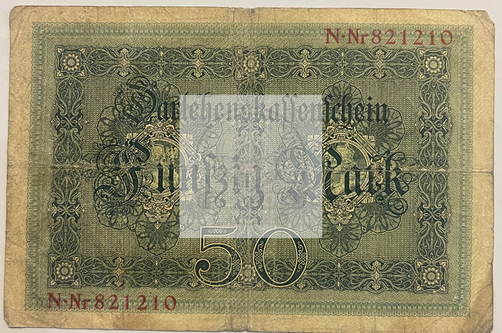 Germany 1914 50 Mark P-49 Used World Banknote From Lot - Cool Coins & Notes