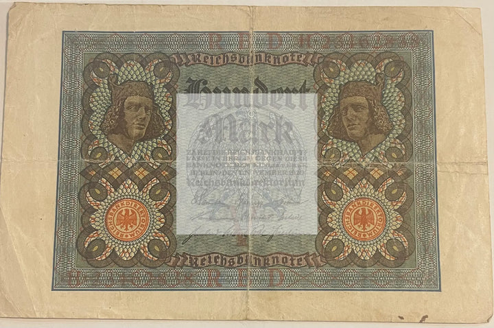 Germany 1920 100 Mark P69b Used World Banknote Currency - Cool Coins & Notes