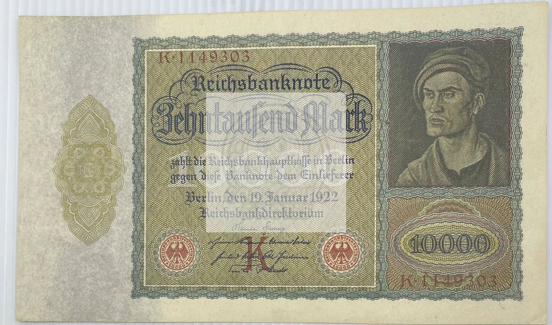 Germany 1922 10000 Mark P-70a UNC World Banknote Currency - Cool Coins & Notes