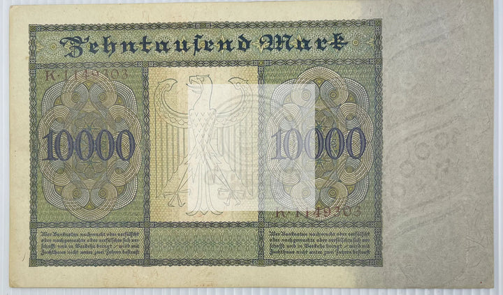 Germany 1922 10000 Mark P-70a UNC World Banknote Currency - Cool Coins & Notes